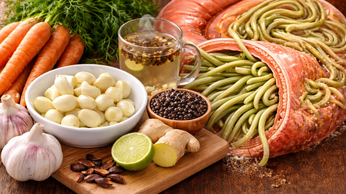 Ingredientes frescos y parasitos intestinales 1160x653