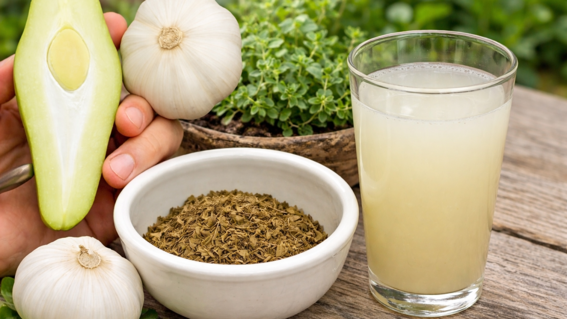 Jugo casero con chayote y ajo 1160x653